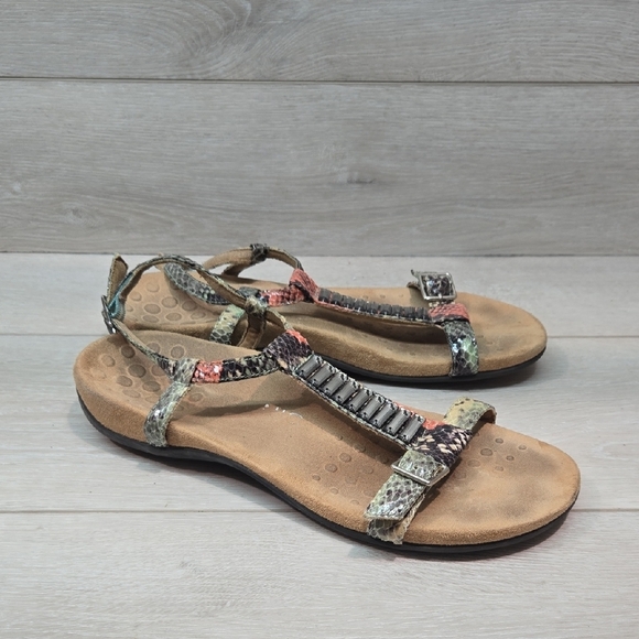 Vionic Women Navassa Multi-Color Strappy Sandals Shoes Sz 10 - Picture 1 of 10